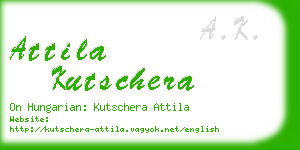 attila kutschera business card